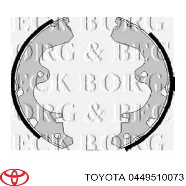 0449510073 Toyota колодки гальмові задні, барабанні