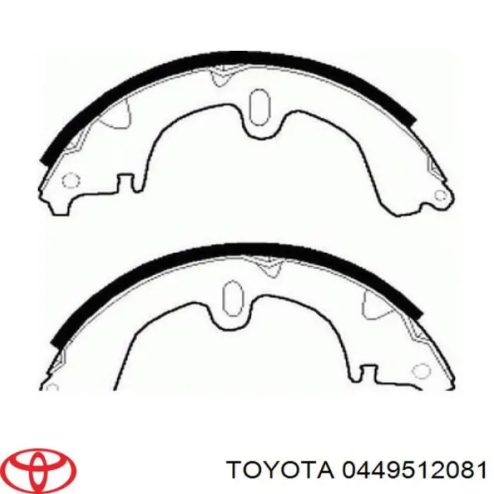Купити 0449512081 Toyota Колодки гальмові задні, барабанні