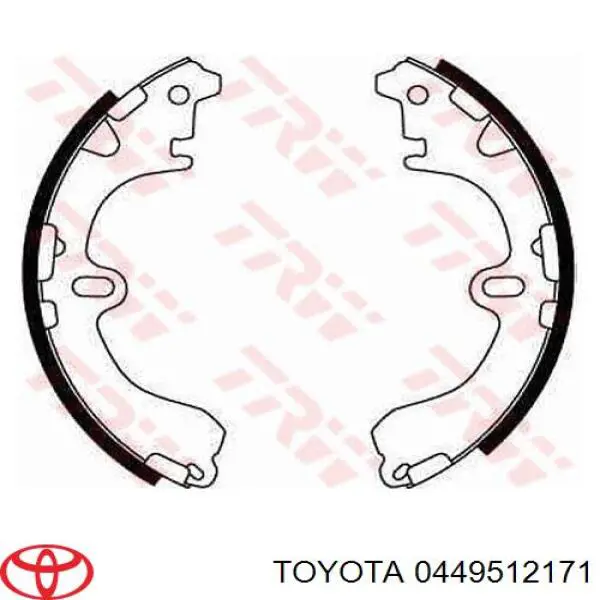 Купити 0449512171 Toyota Колодки гальмові задні, барабанні