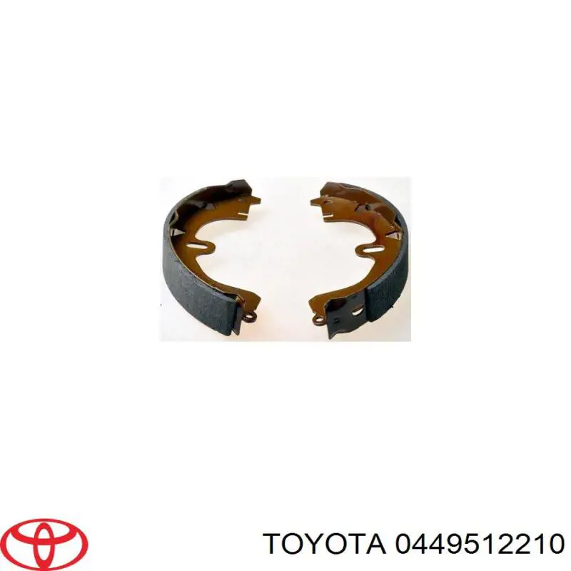 Колодки гальмові задні, барабанні Toyota 0449512210 ціна, від 13.92 USD