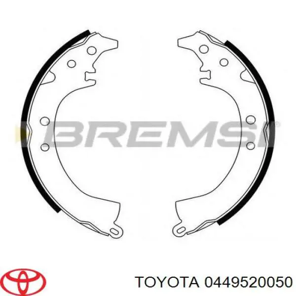 Купити 0449520050 Toyota Колодки гальмові задні, барабанні