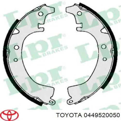 Колодки гальмові задні, барабанні 0449520050 Toyota