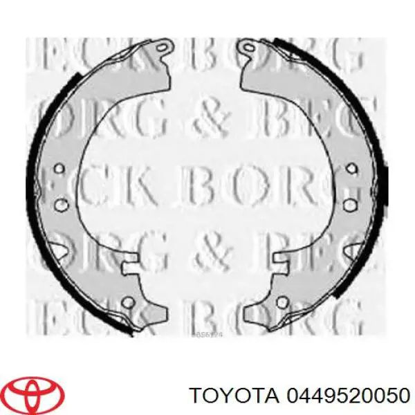 0449520050 Toyota Колодки гальмівні задні, барабанні