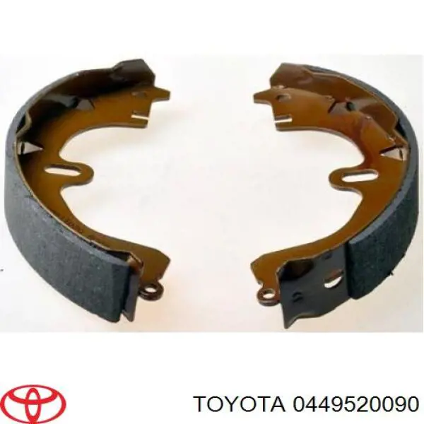 0449520090 Toyota Колодки гальмівні задні, барабанні