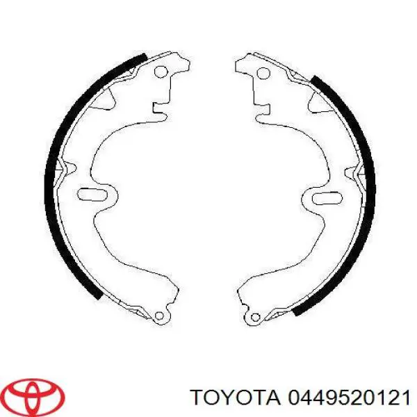 0449520121 Toyota колодки гальмові задні, барабанні