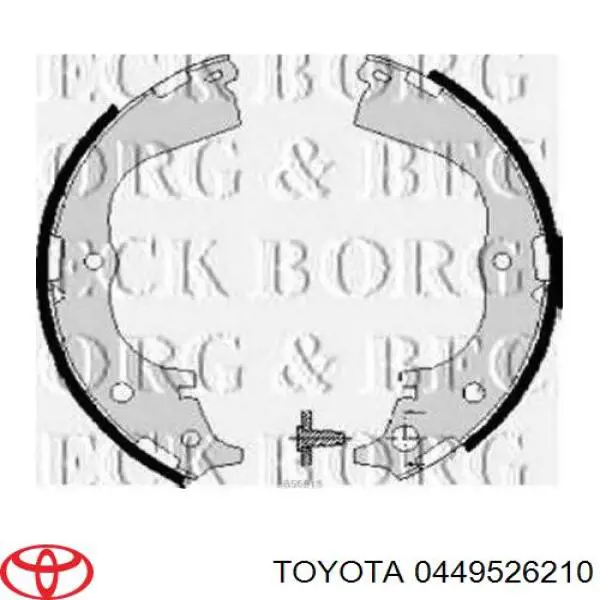 Колодки гальмові задні, барабанні Toyota 0449526210 ціна, від 38.33 USD