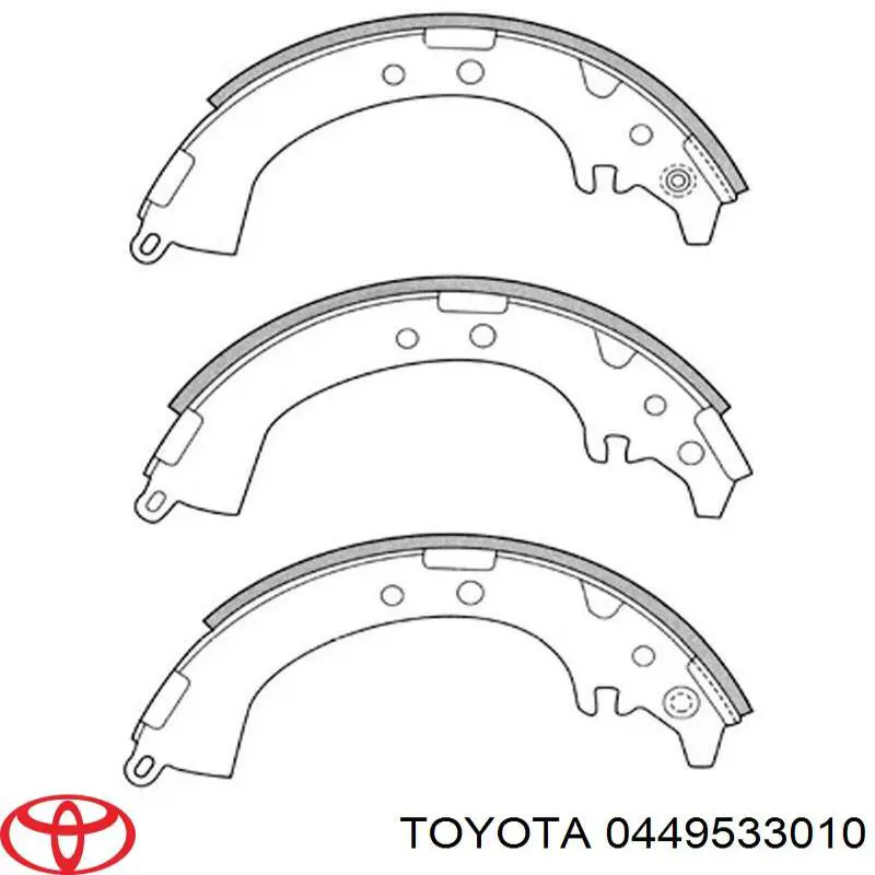 Купити 0449533010 Toyota Колодки гальмові задні, барабанні