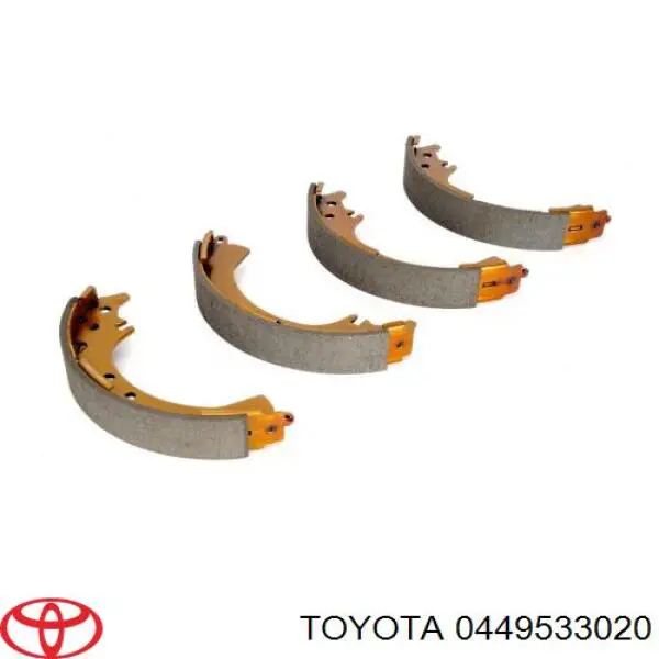 Колодки гальмові задні, барабанні 0449533020 Toyota