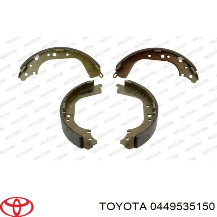 Купити 0449535150 Toyota Колодки гальмові задні, барабанні