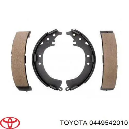 Колодки гальмові задні, барабанні Toyota 0449542010 ціна, від 25.37 USD