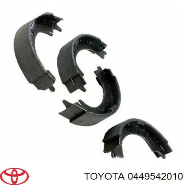Колодки гальмові задні, барабанні Toyota 0449542010 ціна, від 25.37 USD