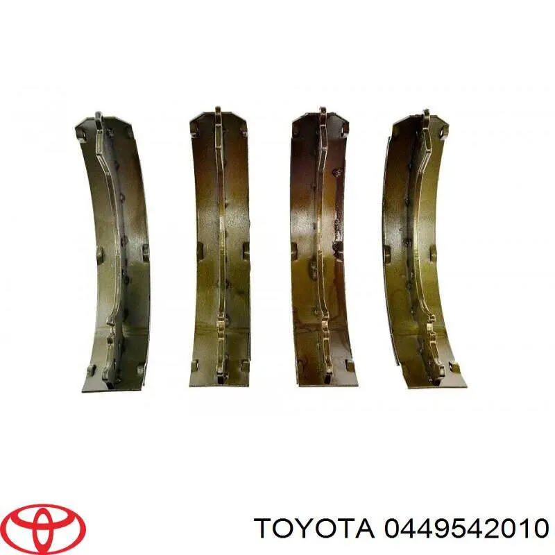 Гальма робочі задні ножні і гальмівні барабани Toyota 0449542010