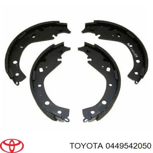 Колодки гальмові задні, барабанні 0449542050 Toyota