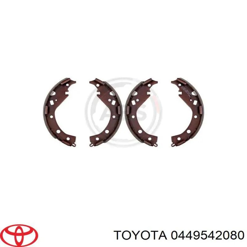 Купити 0449542080 Toyota Колодки гальмові задні, барабанні