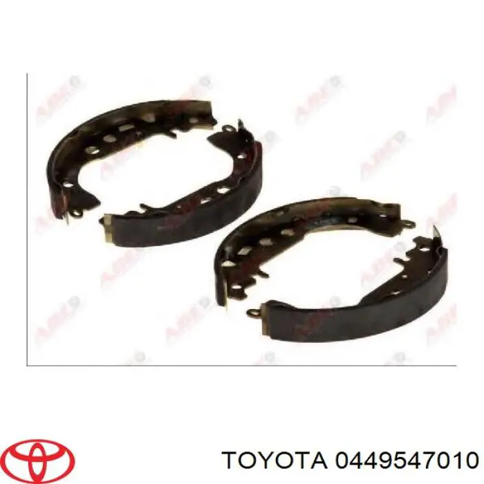 0449547010 Toyota колодки гальмові задні, барабанні
