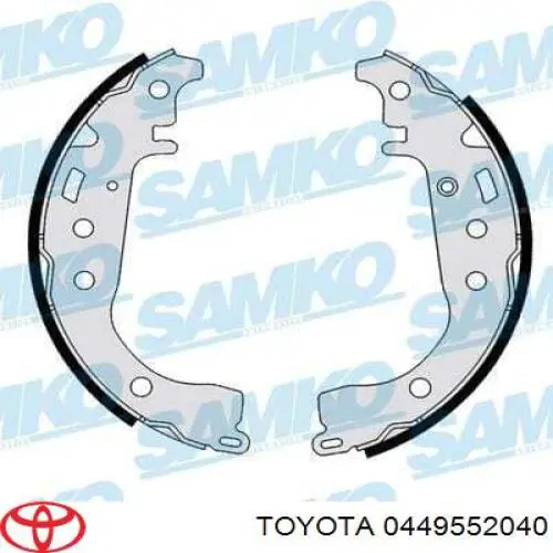 Купити 0449552040 Toyota Колодки гальмові задні, барабанні
