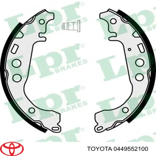 0449552100 Toyota Колодки гальмівні задні, барабанні