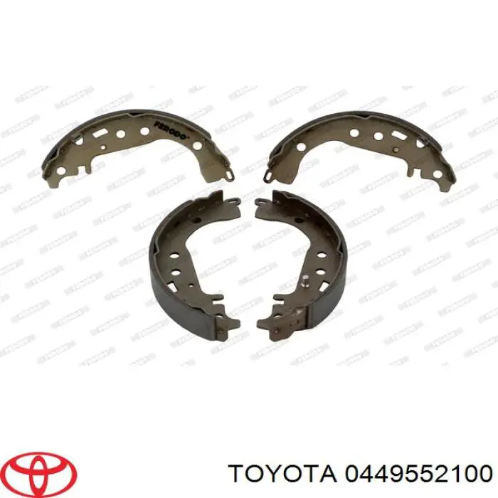 Колодки гальмові задні, барабанні 0449552100 Toyota