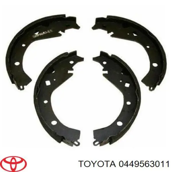 Колодки гальмові задні, барабанні 0449563011 Toyota