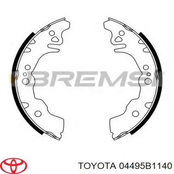 Купити 04495B1140 Toyota Колодки гальмові задні, барабанні
