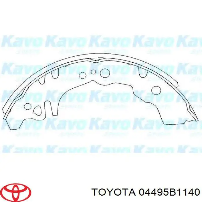 Колодки гальмові задні, барабанні 04495B1140 Toyota