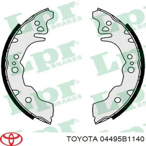 04495B1140 Toyota Колодки гальмівні задні, барабанні