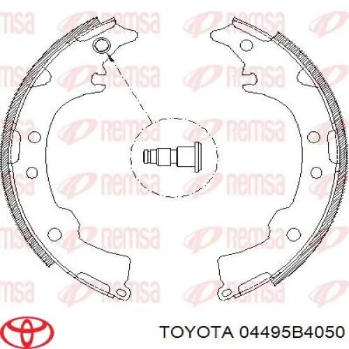 Купити 04495B4050 Toyota Колодки гальмові задні, барабанні
