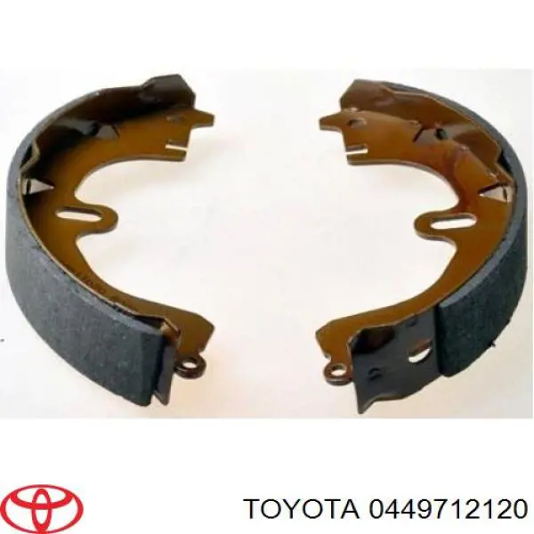 0449712120 Toyota колодки гальмові задні, барабанні