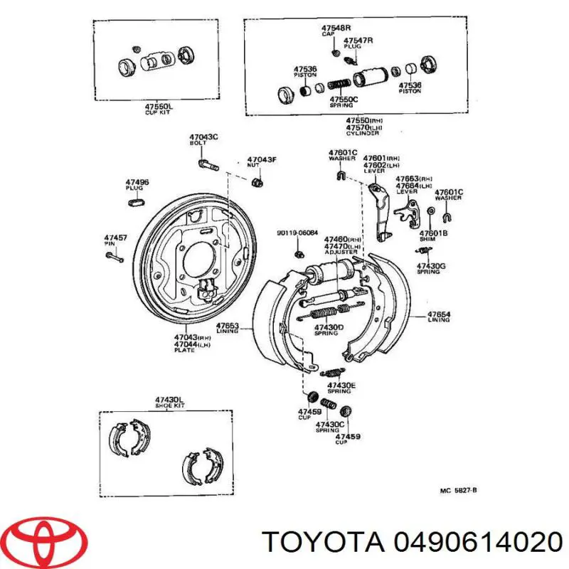 0490614020 Toyota Ремкомплект головного гальмівного циліндру