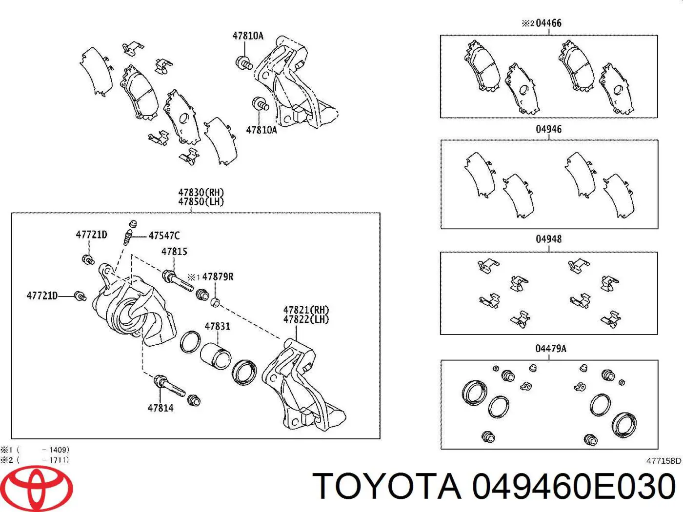  049460E030 Toyota