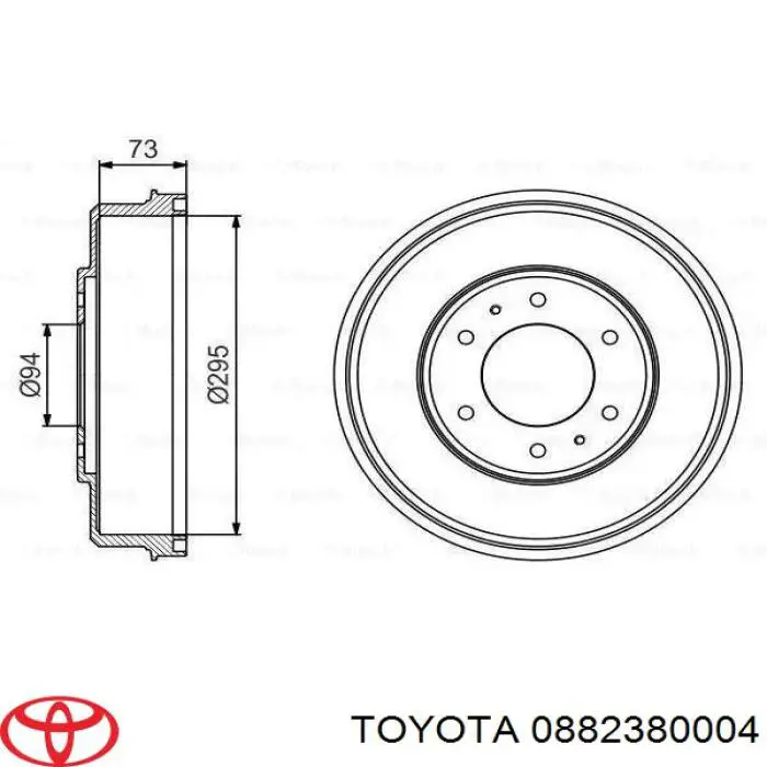 Рідина гальмівна Toyota Auris UKP (E15) (Тойота Ауріс)
