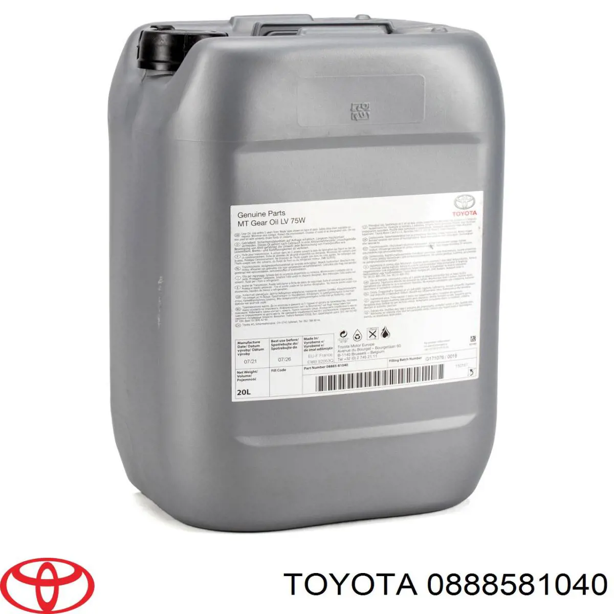 0888581040 Toyota Масло для роздавальної коробки