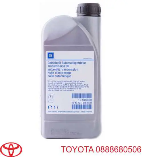 Масло трансмісії 0888680506 Toyota