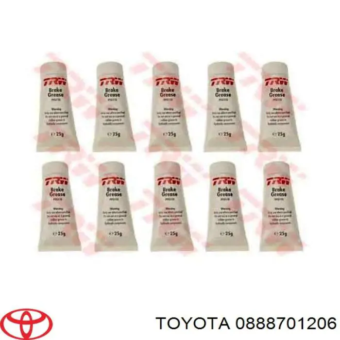 Мастило напрямних супортів Toyota 0888701206 ціна, від 5.64 USD