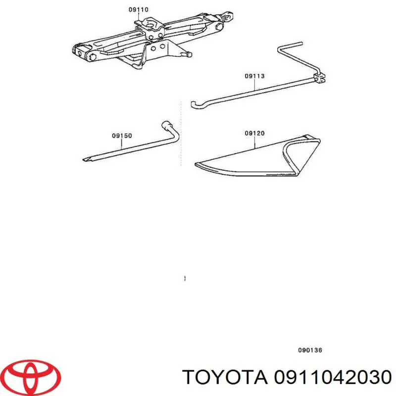  Toyota 0911042030 ціна, від 50.66 USD