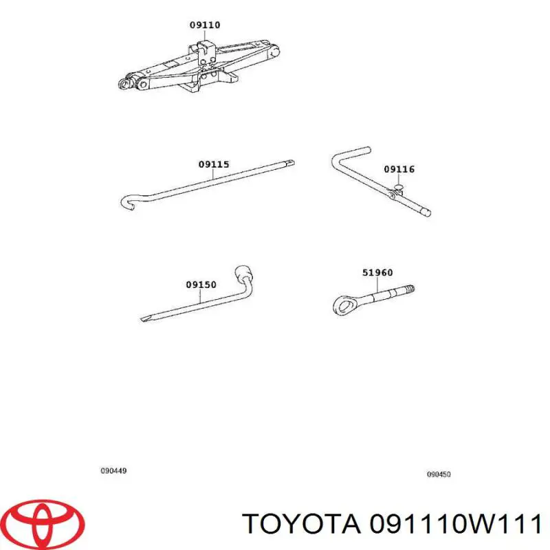  Toyota 091110W111 ціна, від 24.63 USD