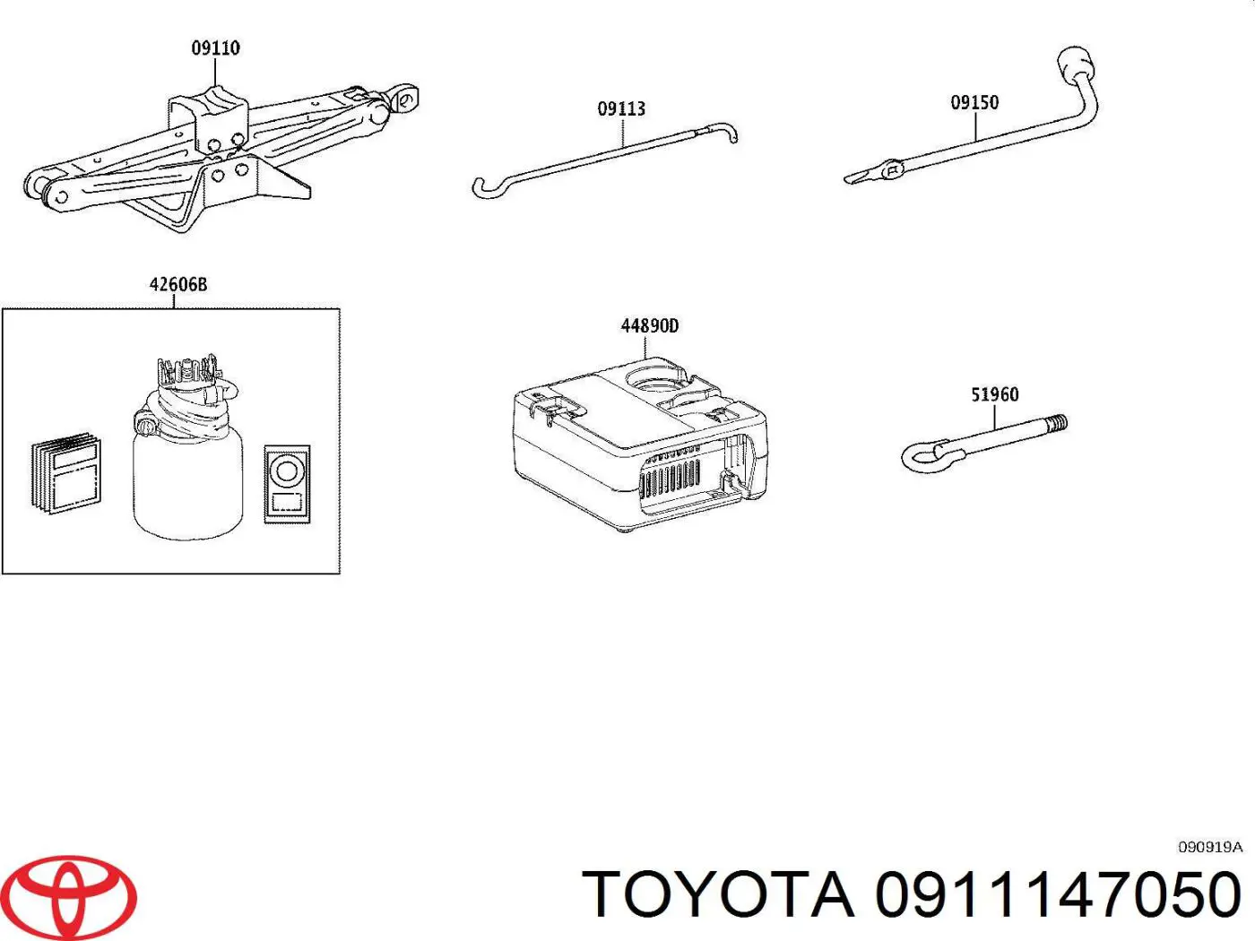  Toyota 0911147050 ціна, від 38.09 USD