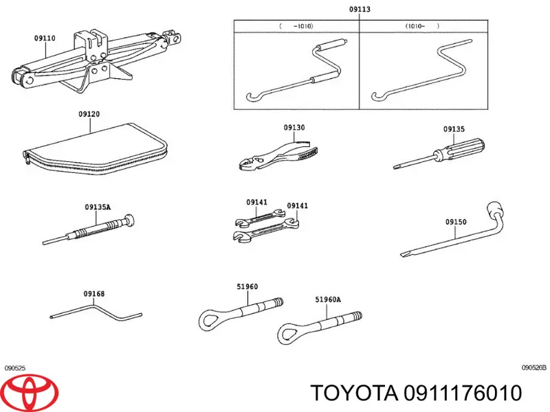 0911176010 Toyota 