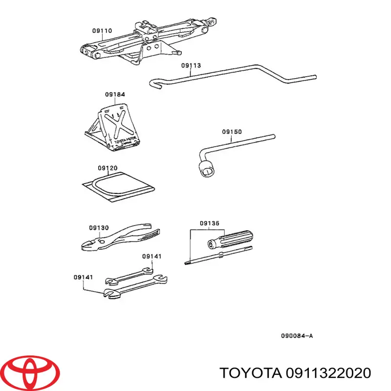  Toyota 0911322020 ціна, від 10.20 USD