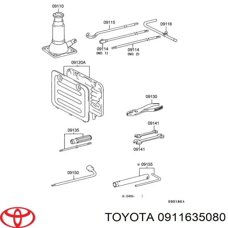 0911635080 Toyota 