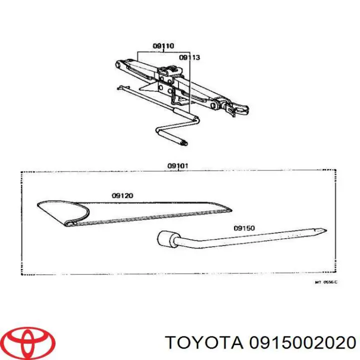 0915005011 Toyota Ключ балонний