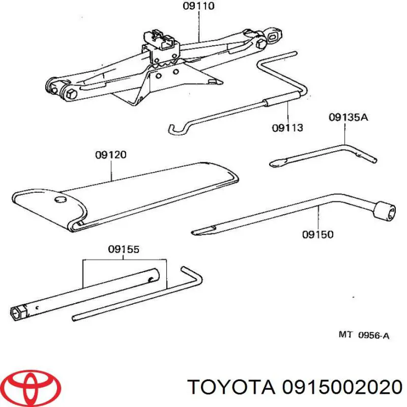 Купити 0915005011 Toyota Ключ балонний