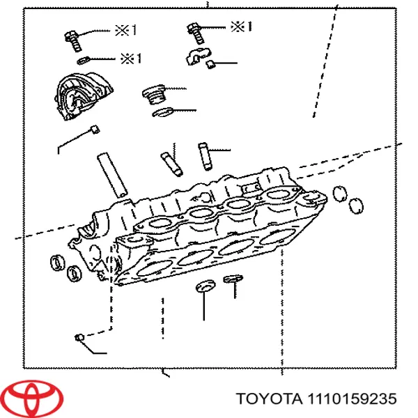1110159235 Toyota Головка циліндрів