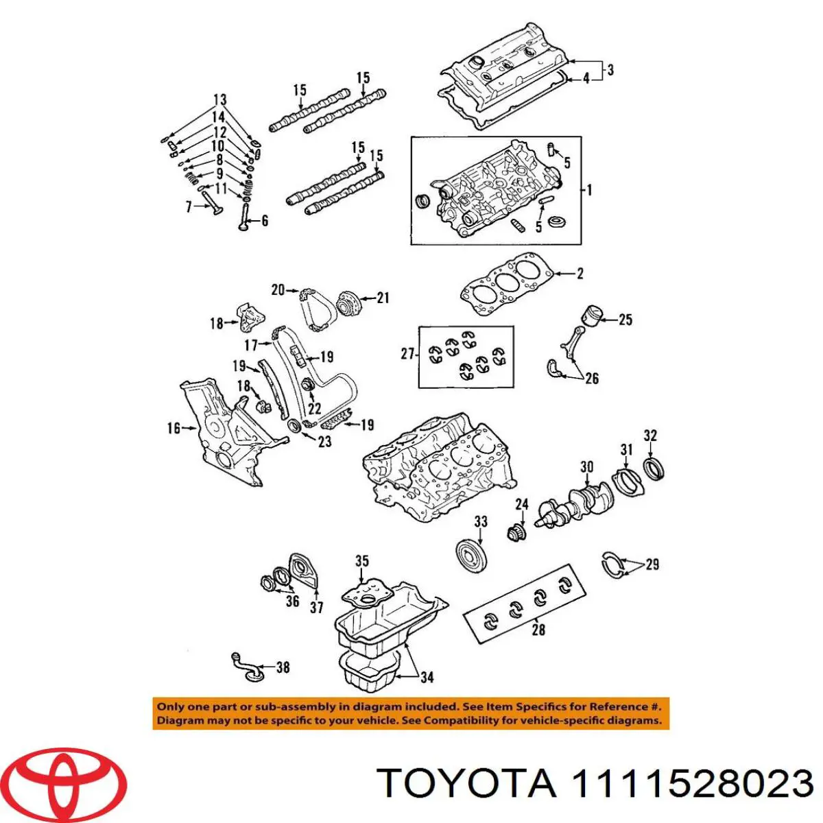 Прокладка ГБЦ Toyota 1111528022 ціна, від 32.82 USD