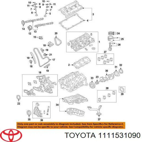 Купити 1111531091 Toyota Прокладка головки блока циліндрів (ГБЦ), права