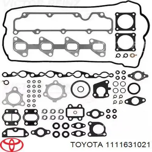 1111631021 Toyota прокладка головки блока циліндрів (гбц, ліва)