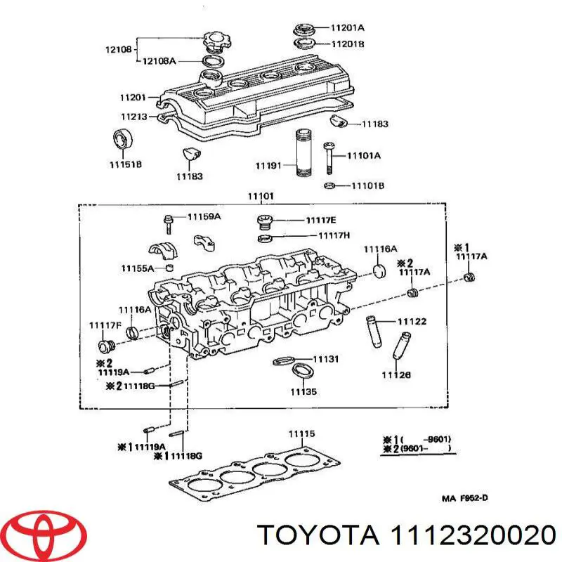 Направляюча втулка клапана Toyota 1112320020 ціна, від 10.07 USD