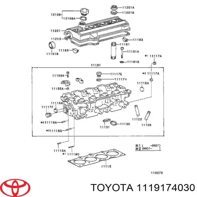 Стакан свічки запалювання Toyota Carina 2 (T17) (Тойота Каріна)