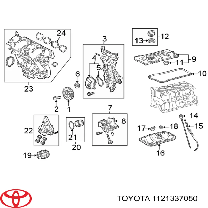 Прокладка кришки горловини, маслозаливної Toyota 1121337050 ціна, від 10.40 USD