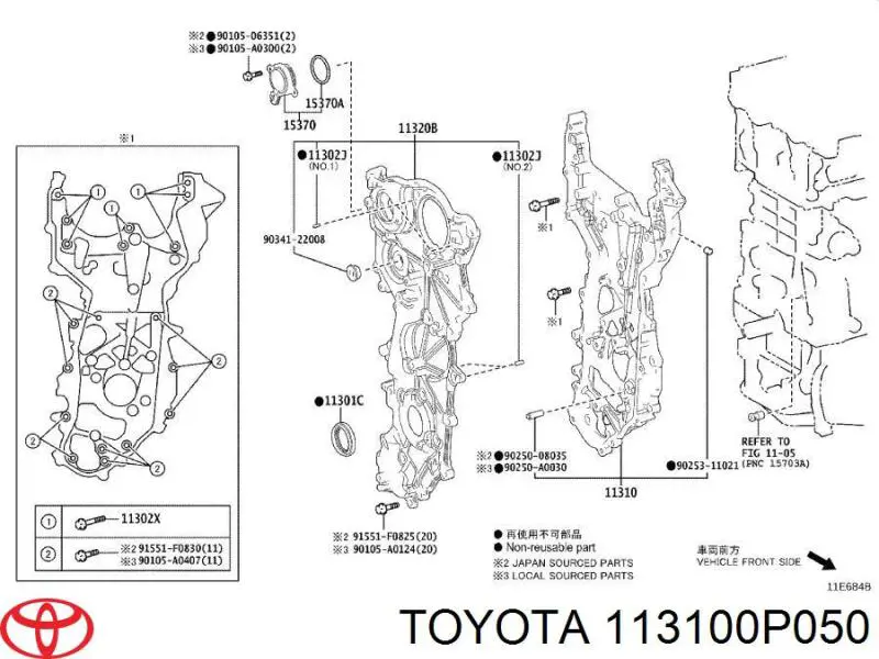 113100P050 Toyota 